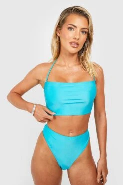 BOOHOO Essentials High Waist High Leg Bikini Brief