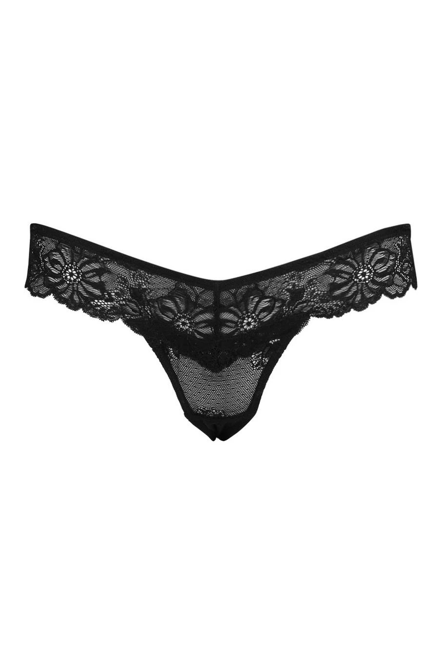 BOOHOO 3 Pack Lace Bandeau Thongs 3 BOOHOO 3 Pack Lace Bandeau Thongs - Image 3