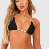 BOOHOO Contrast Binding Ring Triangle Bikini Top