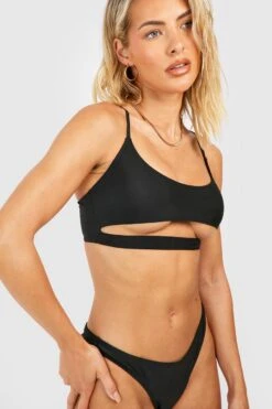 BOOHOO Cut Out Strappy Bikini Set