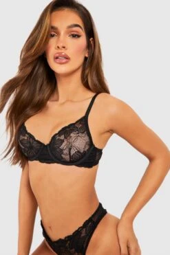 BOOHOO Floral Lace Underwire Bra