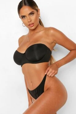 BOOHOO Fuller Bust Strapless Bra -Sea Vibe Together female black fuller bust strapless bra 3