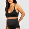 BOOHOO Maternity Seamless Bra And Bump Support Brief Set