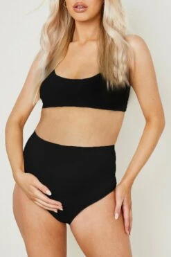 BOOHOO Maternity Seamless Bump Support Brief 2 Pack 7 BOOHOO Maternity Seamless Bump Support Brief 2 Pack -Sea Vibe Together female black maternity seamless bump support brief 2 pack 3