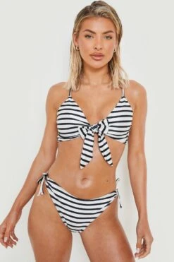 BOOHOO Nautical Tie Bikini Brief