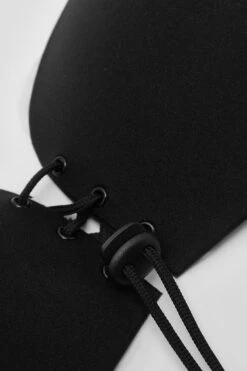 BOOHOO Plus Lace Up Invisible Bra -Sea Vibe Together female black plus lace up invisible bra 2