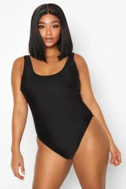 BOOHOO Plus Scoop Back Swimsuit