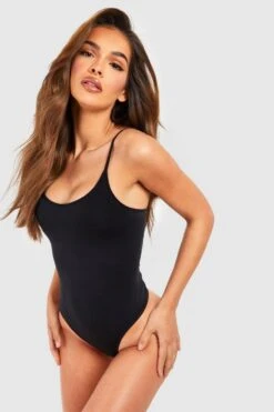 BOOHOO Seamless Scoop Bodysuit