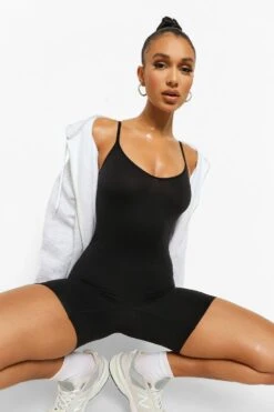 BOOHOO Second Skin Brushed Leotard