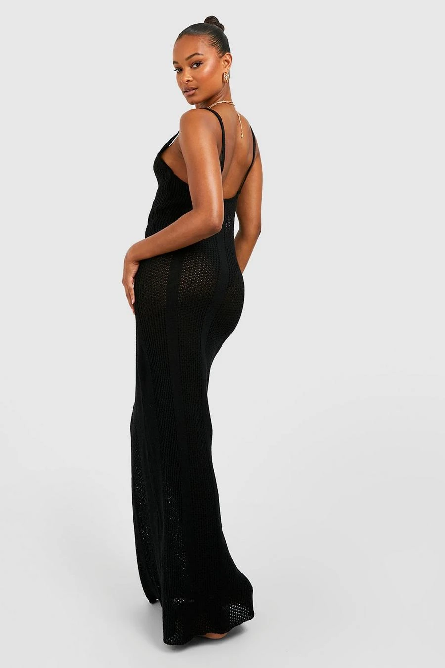 BOOHOO Tall Scoop Neck Knitted Maxi Dress 2 BOOHOO Tall Scoop Neck Knitted Maxi Dress - Image 2