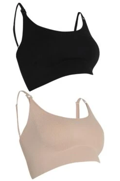 BOOHOO Maternity Longline Nursing Bra 2 Pack