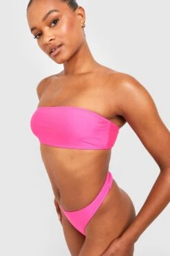 BOOHOO Tall Essentials Bandeau Bikini Set