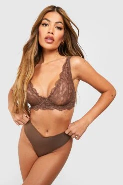 BOOHOO Fuller Bust Lace Underwire Bra 6 BOOHOO Fuller Bust Lace Underwire Bra -Sea Vibe Together female chocolate fuller bust lace underwire bra 2