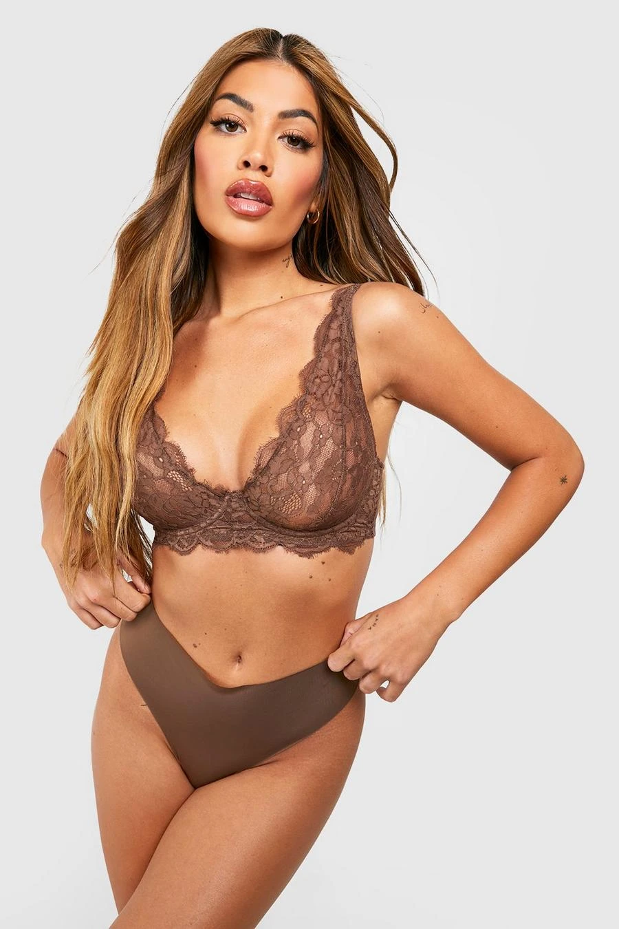 BOOHOO Fuller Bust Lace Underwire Bra 3 BOOHOO Fuller Bust Lace Underwire Bra - Image 3