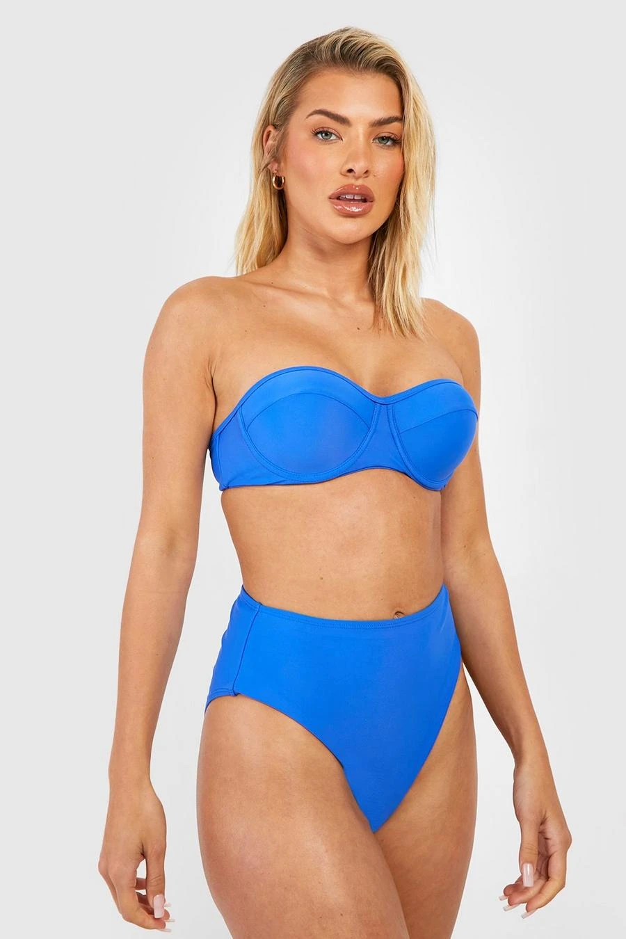 BOOHOO Underwired Padded High Waist Bikini Set 3 BOOHOO Underwired Padded High Waist Bikini Set - Image 3