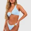 BOOHOO Shell Trim Crinkle Hipster Bikini Brief