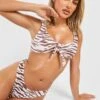 BOOHOO Tiger Boomerang Bikini Brief