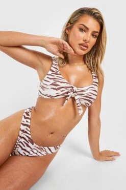 BOOHOO Tiger Boomerang Bikini Brief