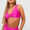 BOOHOO Scoop O-Ring Plunge Bikini Top
