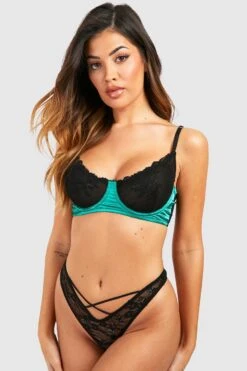 BOOHOO Fuller Bust Underwire Bra 6 BOOHOO Fuller Bust Underwire Bra -Sea Vibe Together female green fuller bust underwire bra 2