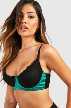 BOOHOO Fuller Bust Underwire Bra 7 BOOHOO Fuller Bust Underwire Bra -Sea Vibe Together female green fuller bust underwire bra 3