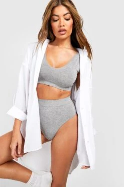 BOOHOO Seamless High Waisted Thong