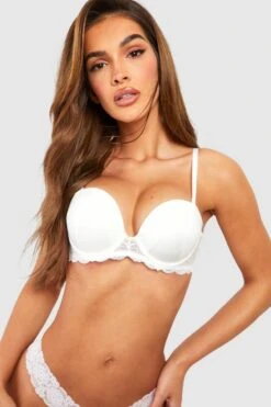 BOOHOO Satin Super Push Up Strapless Bra 6 BOOHOO Satin Super Push Up Strapless Bra -Sea Vibe Together female ivory satin super push up strapless bra 2