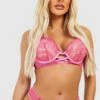 BOOHOO Contrast Lace Super Push Up Bra