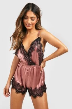 BOOHOO Triple Back Strap Lace Teddy