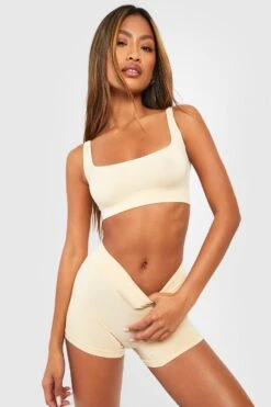 BOOHOO 2 Pack Seamless Short -Sea Vibe Together female multi 2 pack seamless short 2