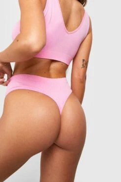 BOOHOO 3 Pack Seamless Thong -Sea Vibe Together female multi 3 pack seamless thong 3