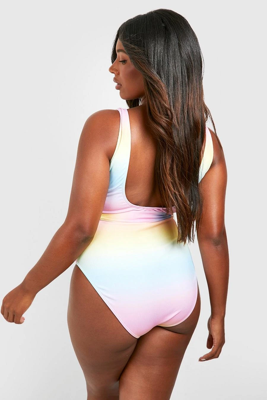 BOOHOO Plus Ombre Crinkle Swimsuit 2 BOOHOO Plus Ombre Crinkle Swimsuit - Image 2