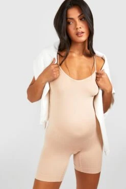 BOOHOO Maternity Bump Support Shapewear Unitard