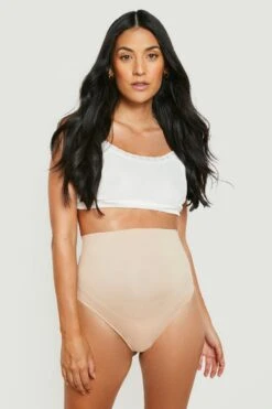 BOOHOO Maternity Seamless Bump Support Thong