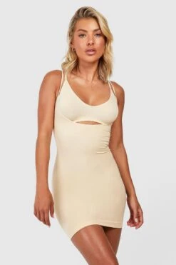 BOOHOO Seamless Control Shaping Under Bust Dress