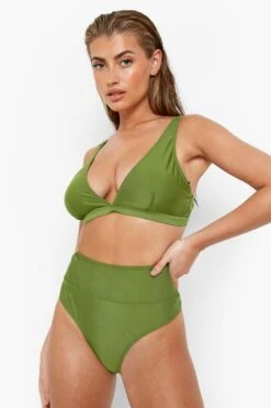 BOOHOO High Waisted Thick Waistband Bikini Brief