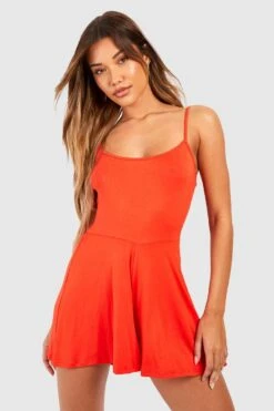 BOOHOO Strappy Swing Romper