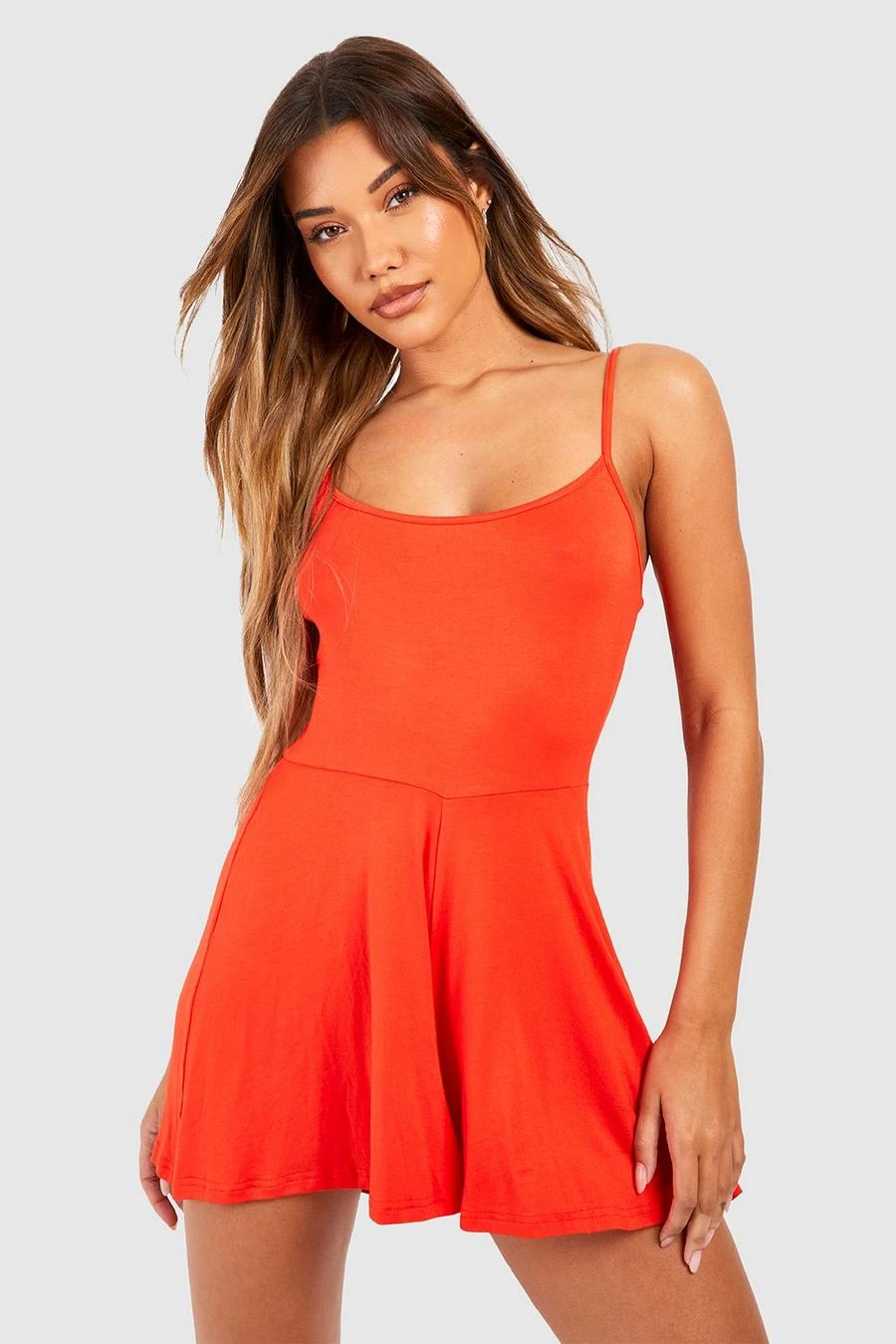 BOOHOO Strappy Swing Romper 1 BOOHOO Strappy Swing Romper