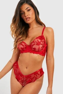 BOOHOO Fuller Bust Tattoo Lace Underwire Bra