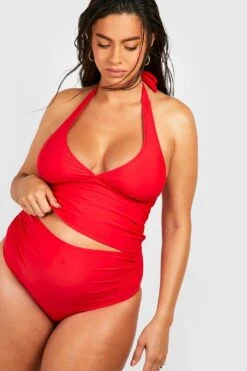 BOOHOO Maternity Halter Tankini