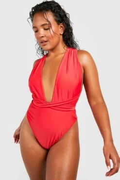 BOOHOO Plus Essentials Multiway Swimsuit