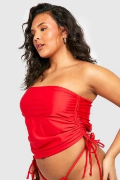 BOOHOO Plus Essentials Tankini Top
