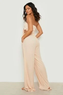 Sea Vibe Together -Sea Vibe Together female stone crinkle wide leg beach pants 1