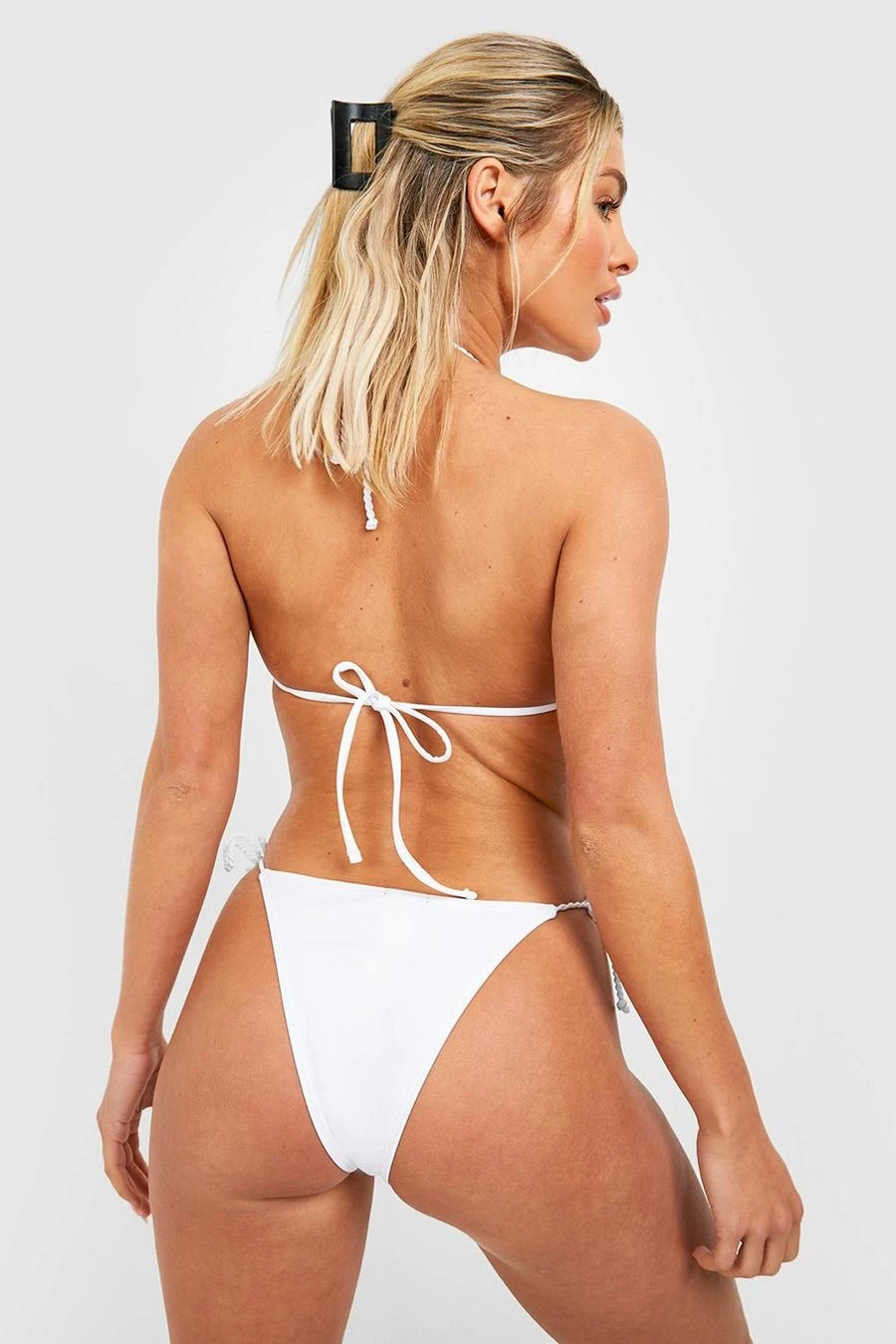 BOOHOO Rope Gold Detail Tie Side Bikini Brief 2 BOOHOO Rope Gold Detail Tie Side Bikini Brief - Image 2