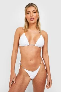 BOOHOO Rope Gold Detail Tie Side Bikini Brief