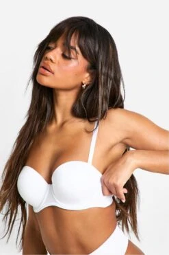 BOOHOO Super Push Up Strapless Bra 7 BOOHOO Super Push Up Strapless Bra -Sea Vibe Together female white super push up strapless bra 3