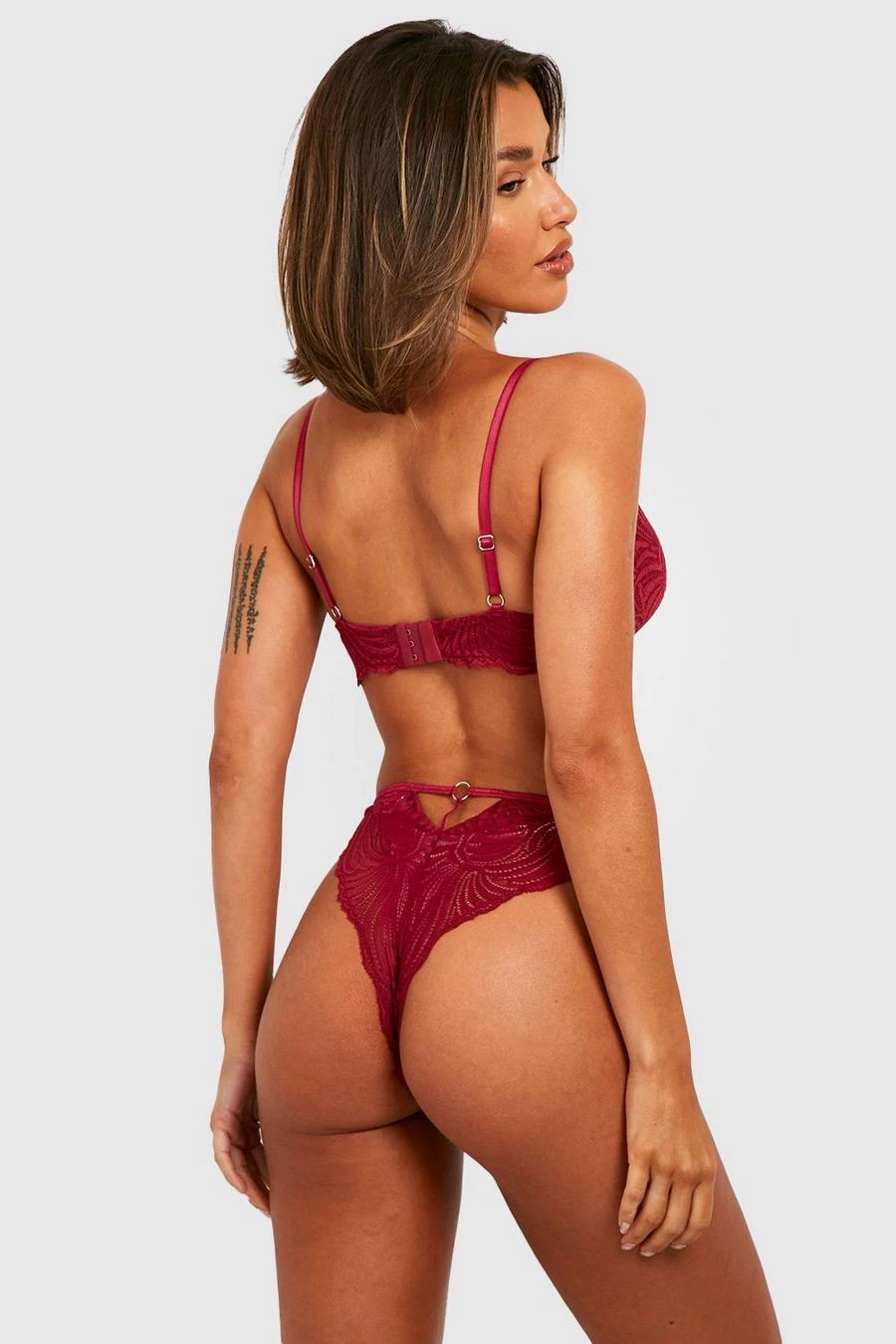 BOOHOO Fuller Bust Embroidered Lace Underwire Bra 2 BOOHOO Fuller Bust Embroidered Lace Underwire Bra - Image 2