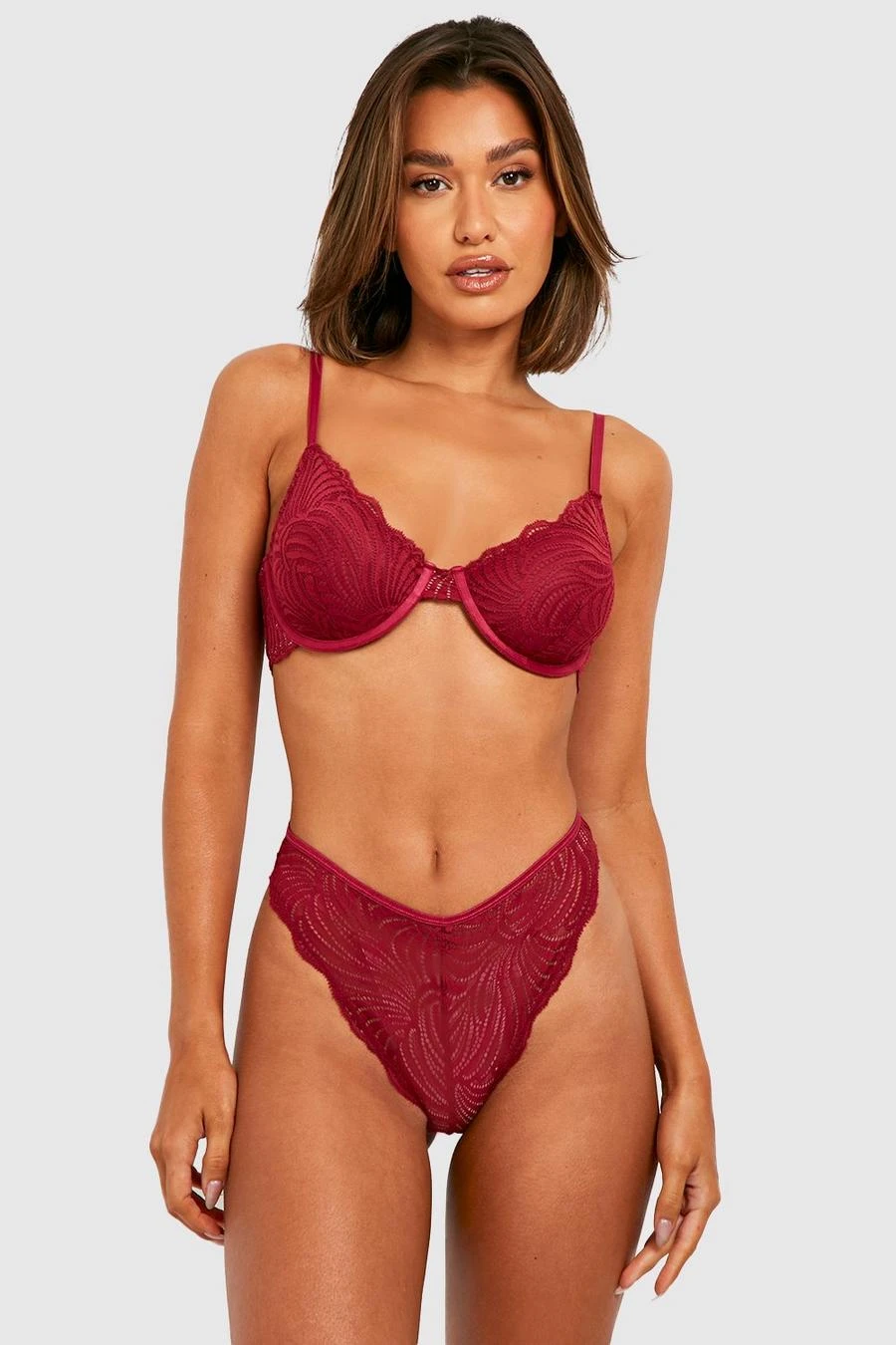 BOOHOO Fuller Bust Embroidered Lace Underwire Bra 1 BOOHOO Fuller Bust Embroidered Lace Underwire Bra