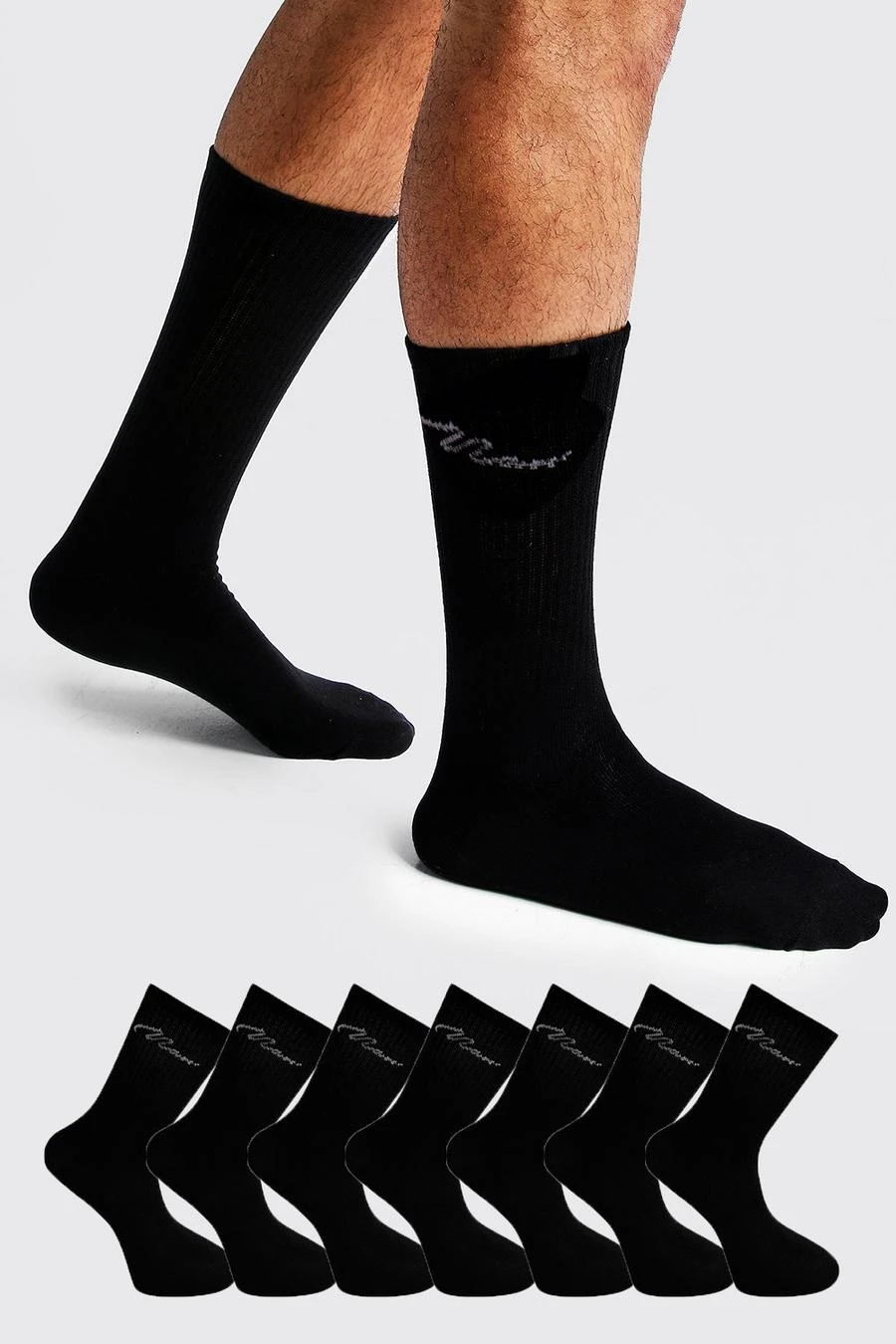 MAN Signature 7 Pack Sport Socks 1 MAN Signature 7 Pack Sport Socks