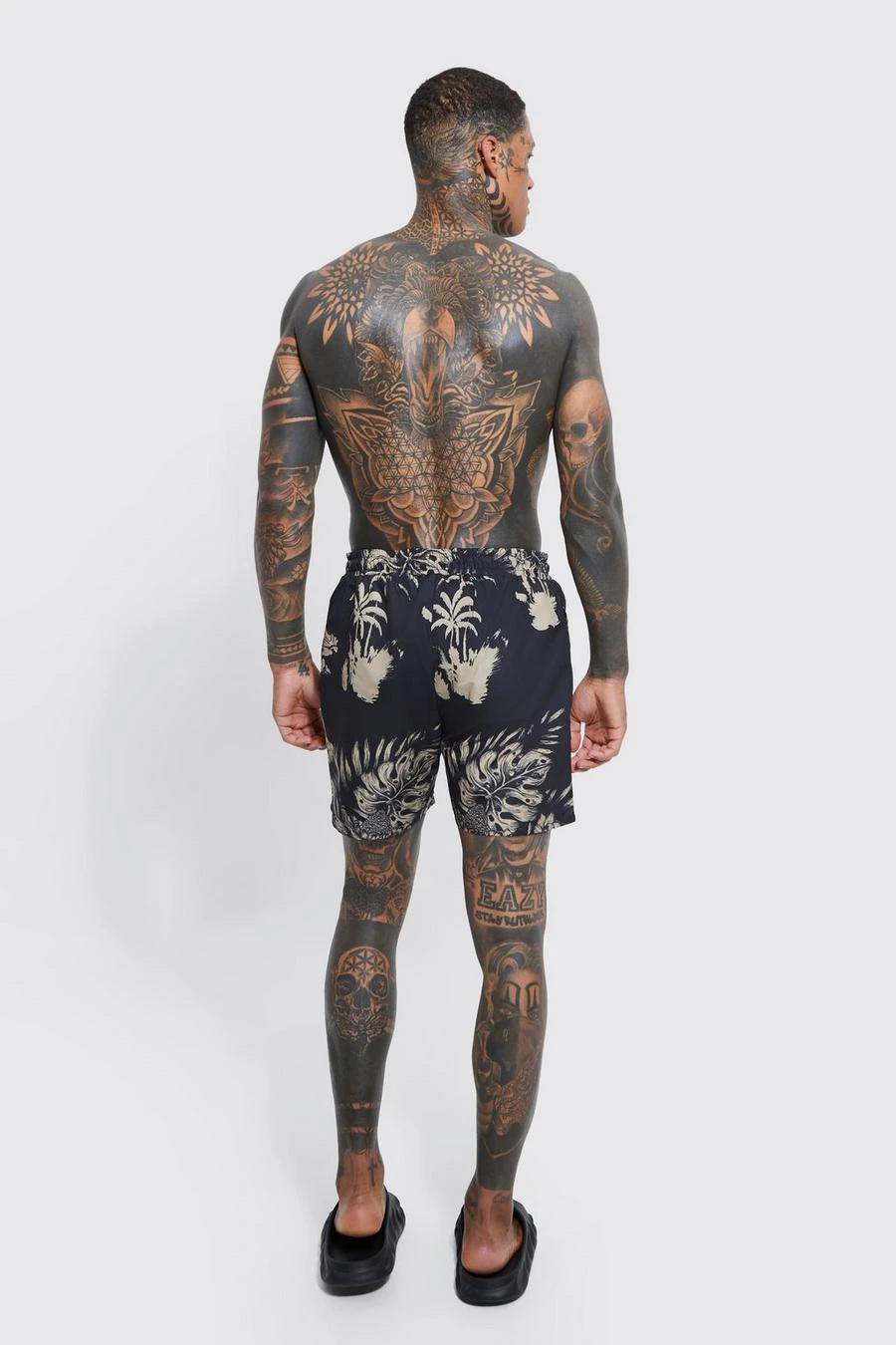 Mid Length Tiger Swim Shorts 2 Mid Length Tiger Swim Shorts - Image 2